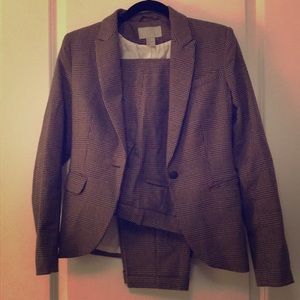 H&M smart plaid suit
